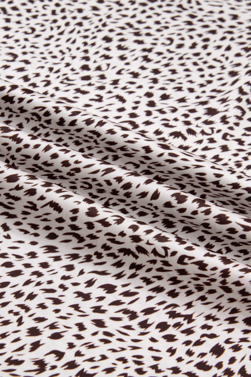 Brown Cheetah Print Trim Split Long Western Skirt