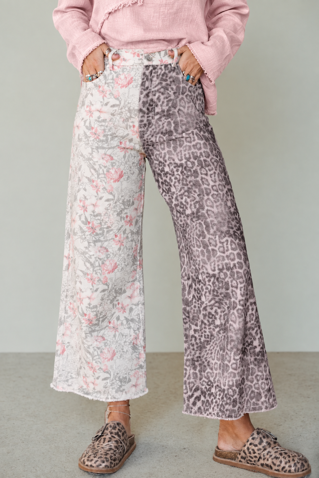 Wildflower & Wildcat Wide-Leg Jeans
